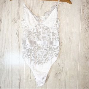 Sheer lace bodysuit